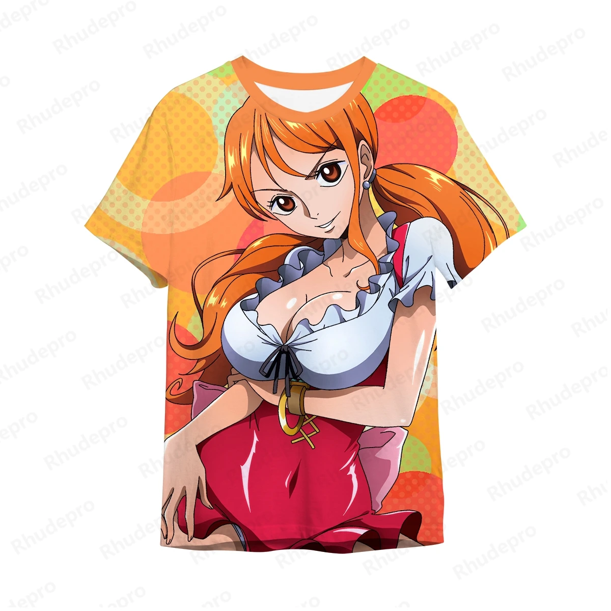 2024 popularna koszulka 3d japonia Anime jednoczęściowy męski t-Shirt z krótkim rękawem Luffy koszula koszulka z nadrukiem odzież męska