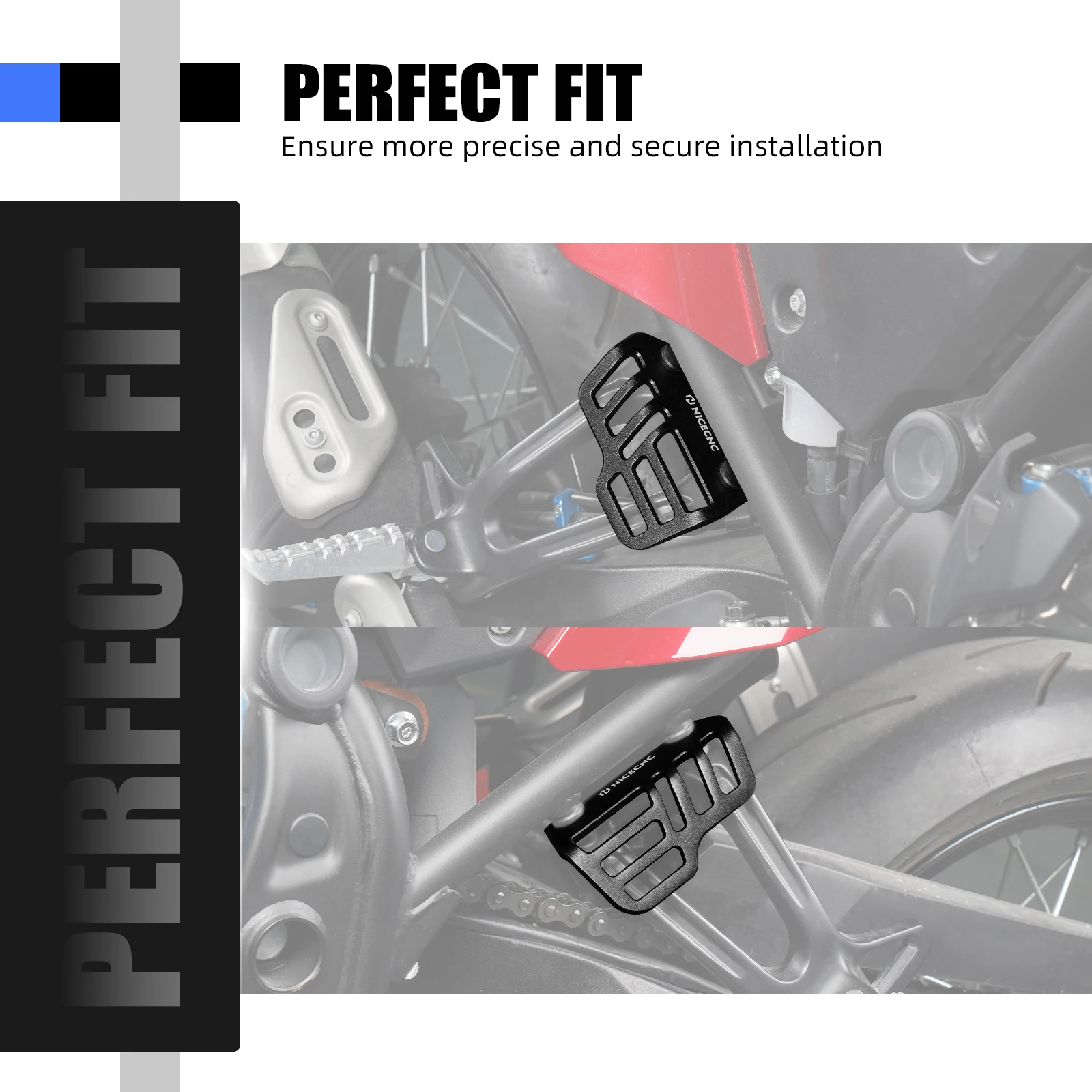 

For 2019-2024 Yamaha Tenere 700/Rally Edition XTZ700 Rackless Bags Tie Down Brackets Motorcycle Saddlebag Bag Strapping Hooks