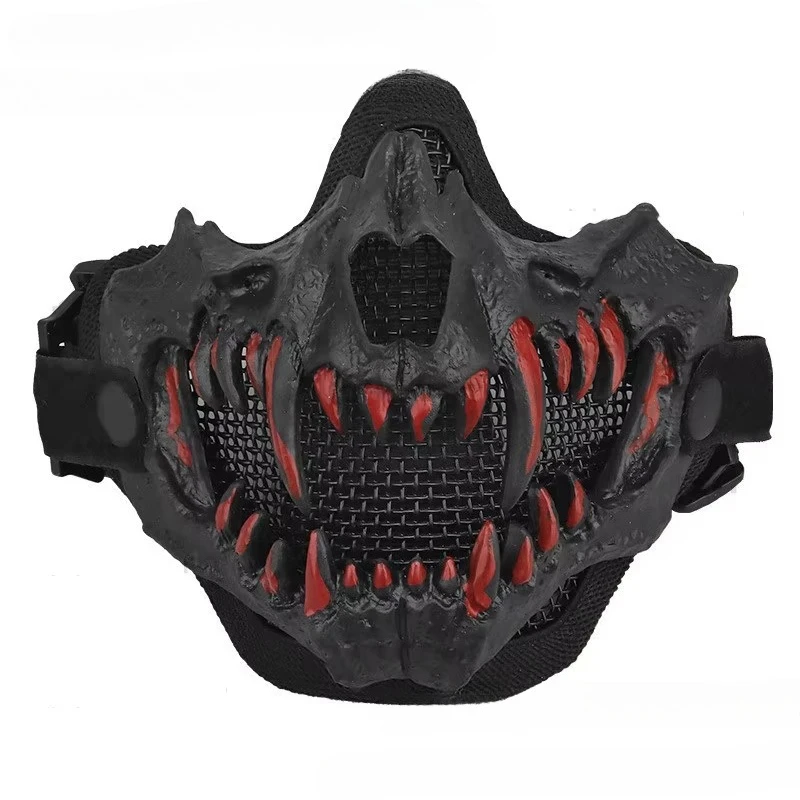 Tusk Mask Standard Edition Protective Half Face Canine Mask Halloween Makeup Dance Horror Mask