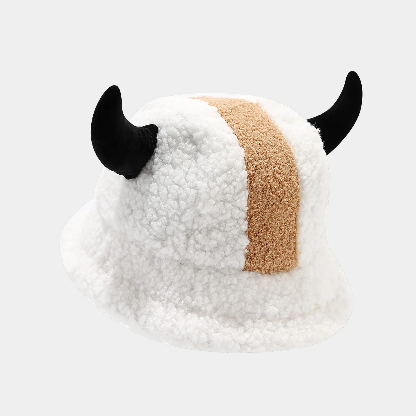 النساء أبا قبعة بحافة صوف الضأن قبعة شتاء دافئ قبعات الصيد فو الفراء السهم رمز مطبوعة قبعة بحافة للرجال المد قبعات مسطحة #6