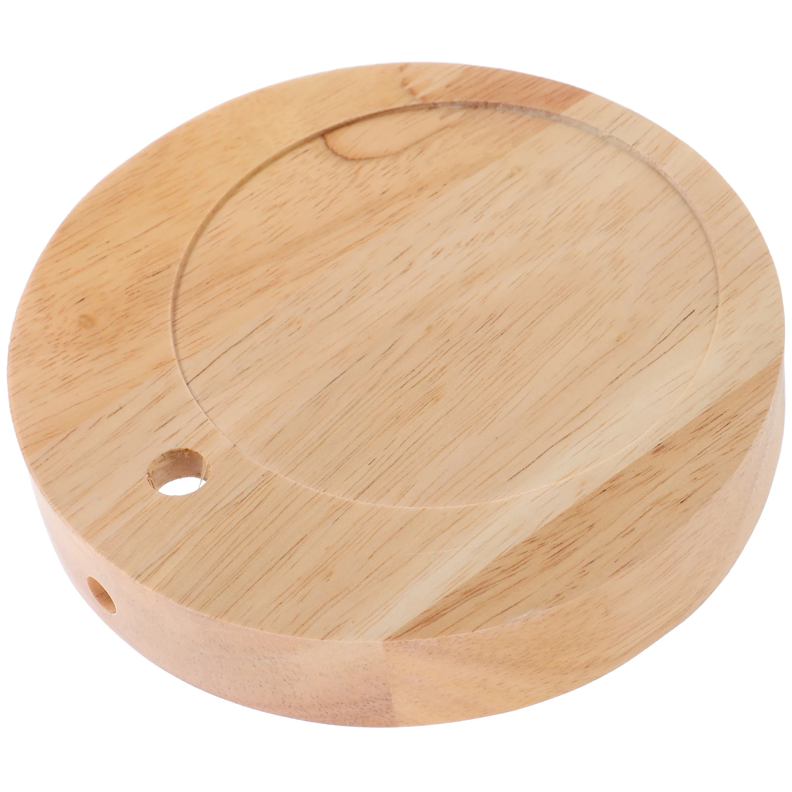 

Aromatherapy Table Lamp Base Round Solid Wood Bases Desktop Concave Durable Material Unique Design Versatile Use Stable Round