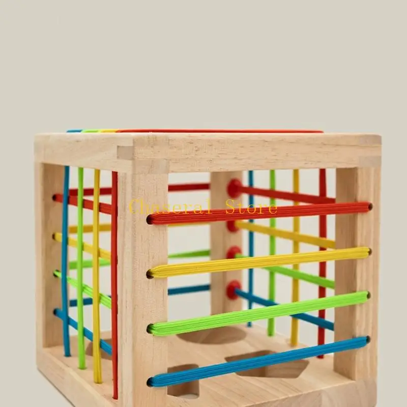 E7CE Boîte reconnaissance en bois couleur pour l'apprentissage précoce pour le nourrisson pour préscolaire