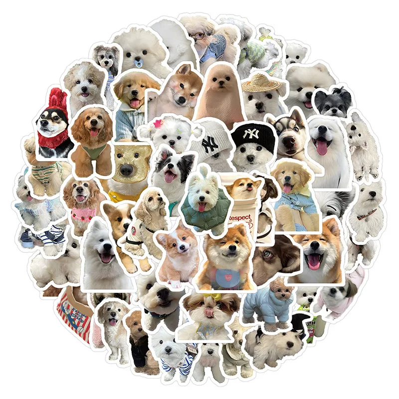 200Pcs Pet Dog Cat Holiday Party Sticker Mobile Phone Cup Laptop Skateboard Cute Pet Sticker Toys