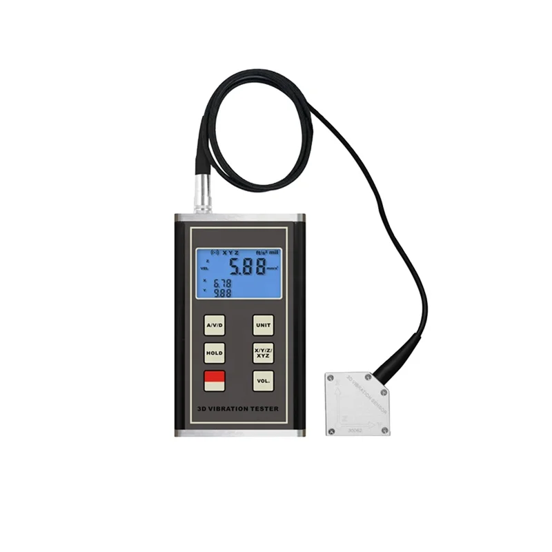 

VM-6380 Laboratory High Accuracy Multiparameter 3D Type Digital LCD Display Vibration Meter For Measuring Periodic Motion