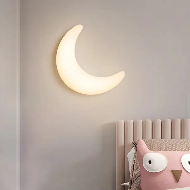 Cream Wind Simple Emitting Diode Dimming Bedroom Study Decoration Moon Ceiling Light