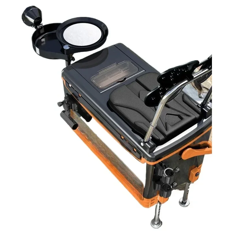 Fishing gear supplies Daquan fishing box with umbrella backrest multi-functional new full set of new tables can sit