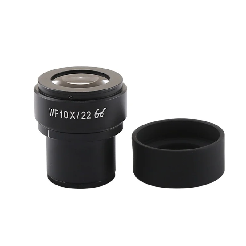 

WF10X 22mm Stereo Microscope Optical Lens 10X Widefield Eyepiece with Eyecups Wide Angle 30mm Mounting Size Diopter Adjustable