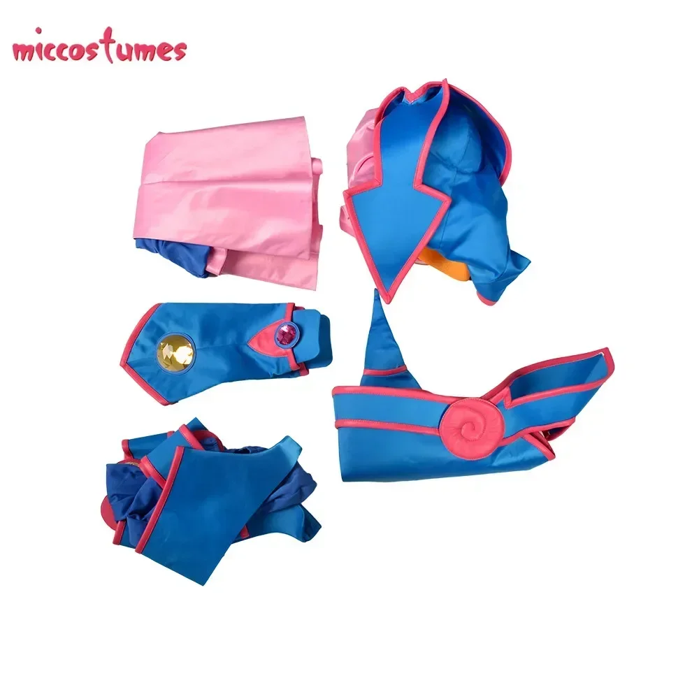 Miccostumes Women\'s Dark Magician Girl Cosplay Costume with Hat for Woman Halloween cosplay costume Outfit