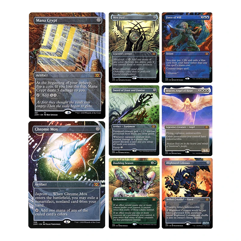 

Magic The Gatherings Storms Коллекционная карточная игра Diy Mox Opal Force of Will Mana Crypt Chrome Mox Коллекция карточек Игрушки в подарок