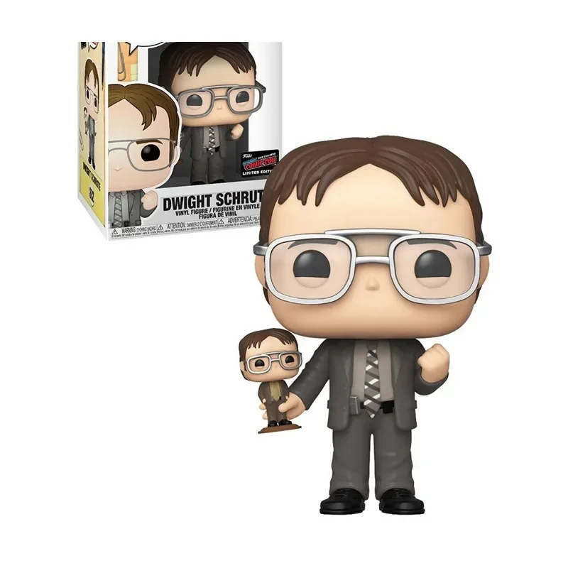 POP Newest Arrival The Office #882 Dwight Schrute with Mini Version Limited Action Figure Model Toys for Children Gift