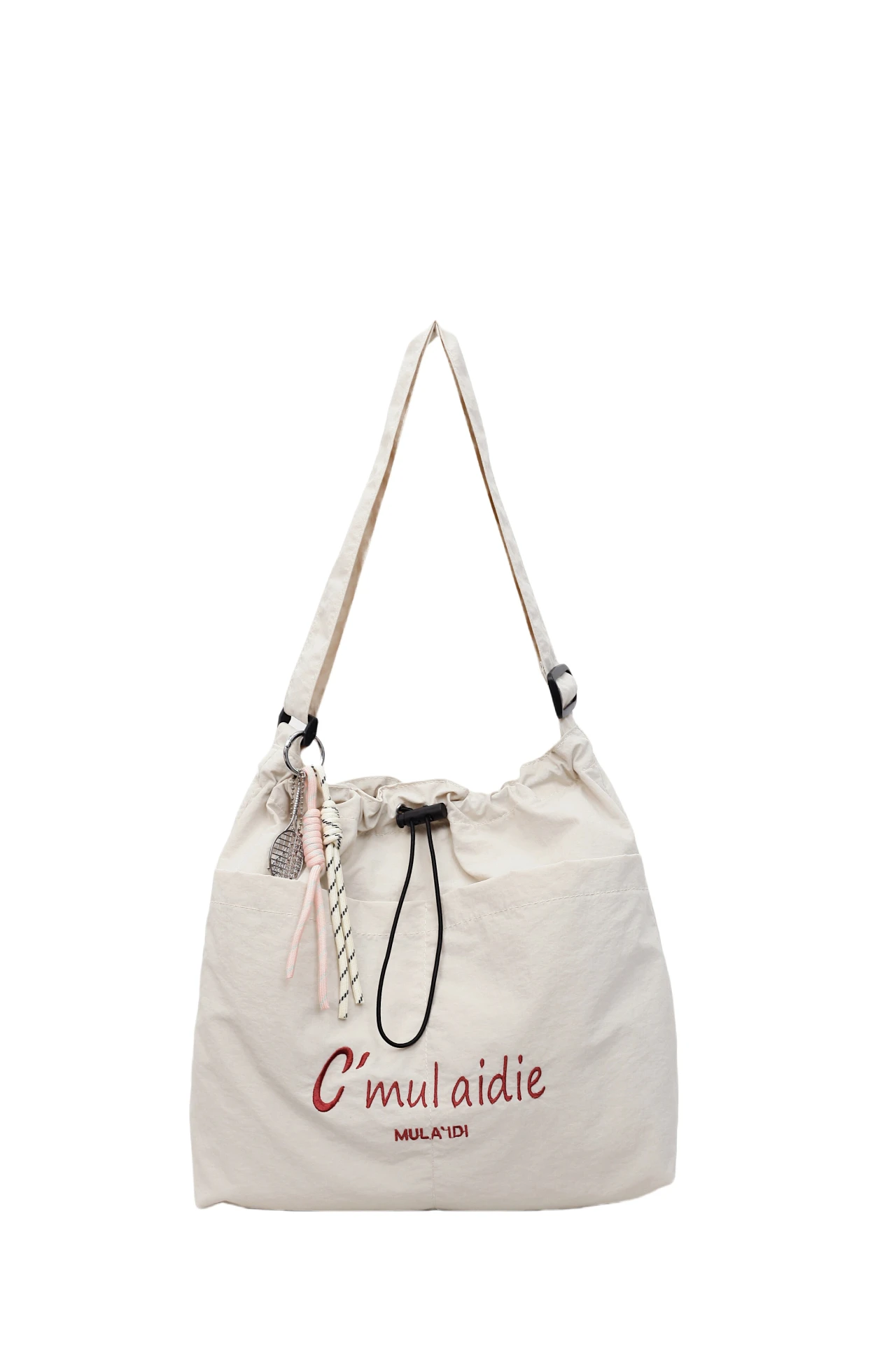 

Lightweight niche nylon messenger bag women's large capacity 2025 new fashion Joker class commuter one-shoulder tote bag.