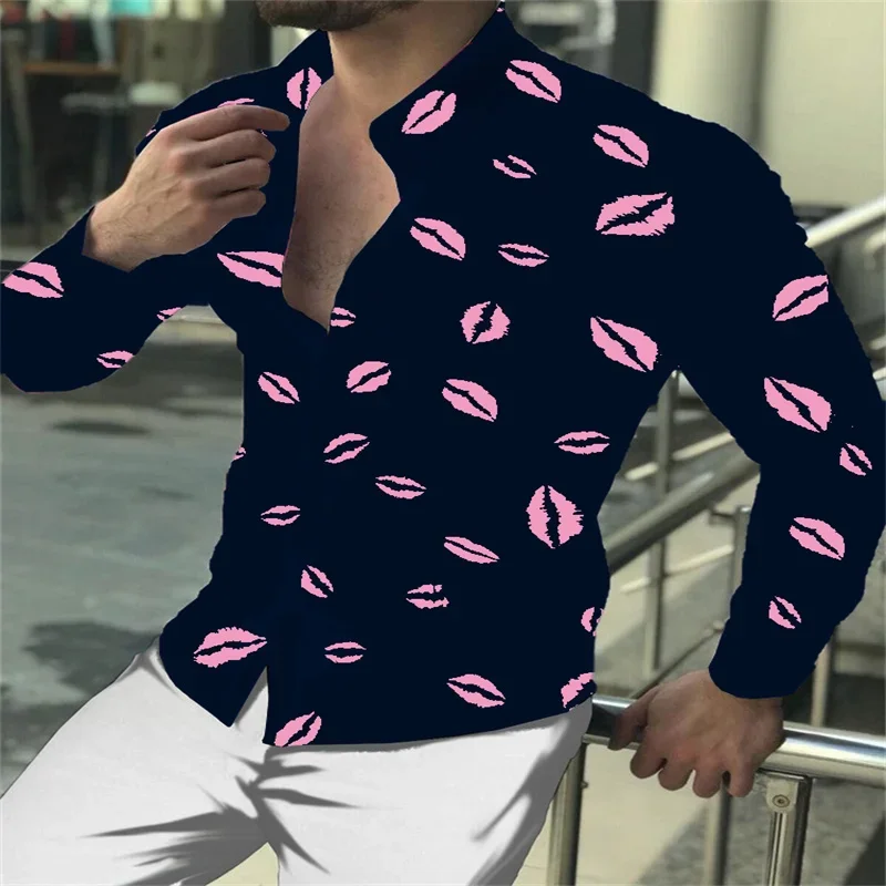 Мужская Простая рубашка, однотонная Повседневная Уличная рубашка черного, синего, белого цветов, весна-лето 2023