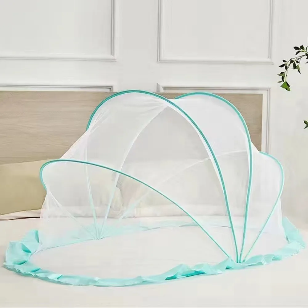 Mosquitera plegable para cuna de bebé, cubierta de malla suave antimosquitos de cobertura completa, malla transpirable y práctica para dormir, dormitorio