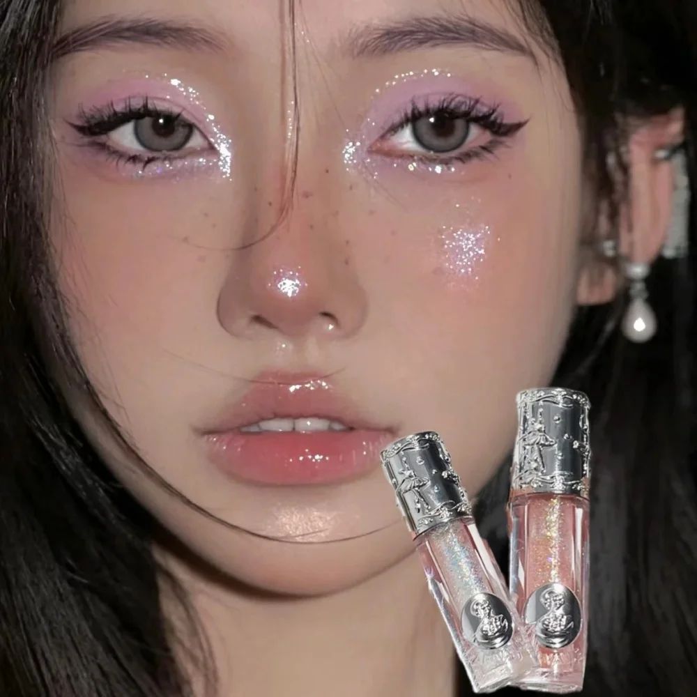 스팽글 펄리 액체 아이섀도우 글리터 액체 아이섀도우 하이라이터 쉬머 라이잉 실크웜 브라이트닝 아이섀도우 리퀴드