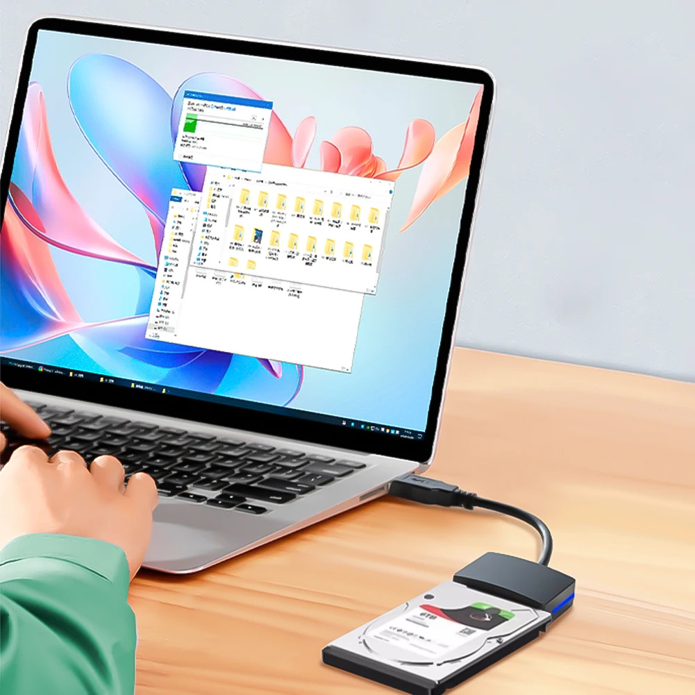 محول القرص الصلب USB 3.0 إلى SATA محول القرص الصلب الخارجي USB 3.0 إلى محول SATA لنقل البيانات HDD/SSD مقاس 2.5 بوصة #3