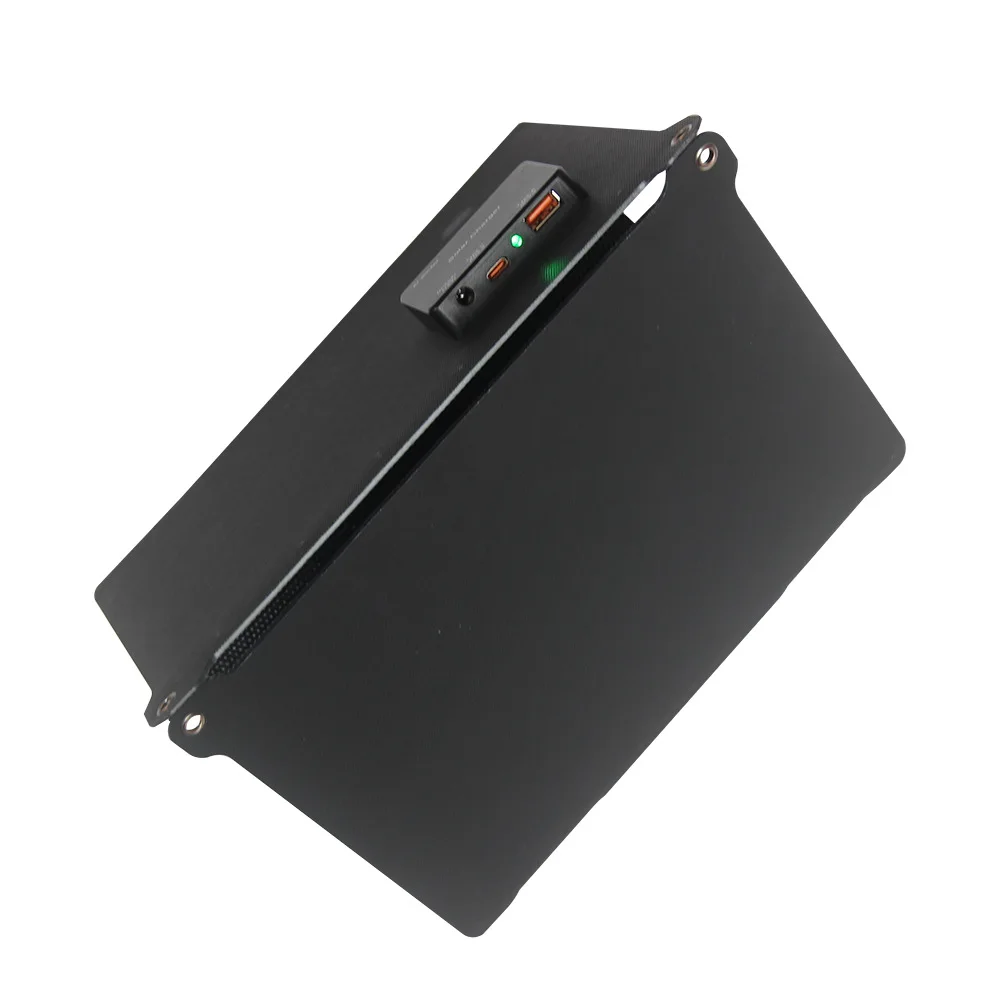 Легкое складное зарядное устройство для солнечной панели ETFE, 21 Вт, портативный блок питания, выход USB + DC + Type-C для кемпинга, пешего туризма, путешествий на открытом воздухе