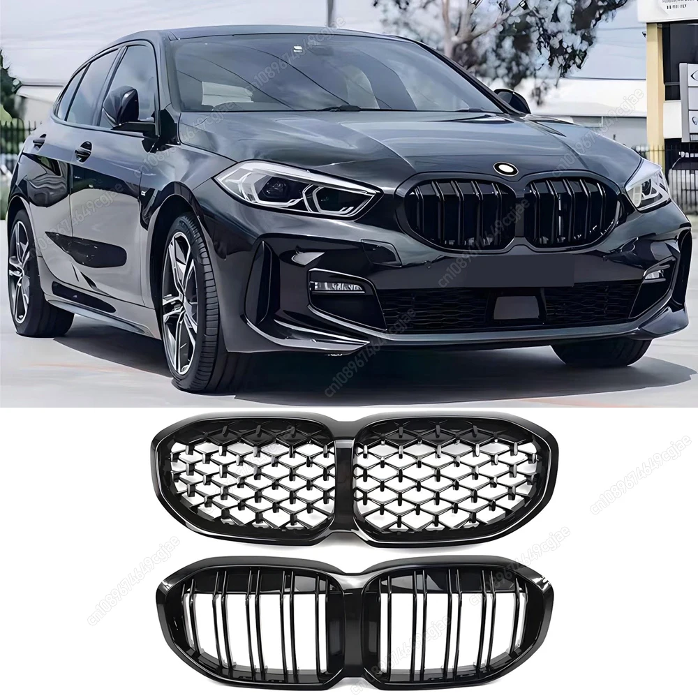 

For BMW 1 Series F40 116i 118i 120i 128ti 116d 118d 120d M135i xDrive 2019-2024 Front Bumper Kidney Grill Grilles Bodykit Tuning