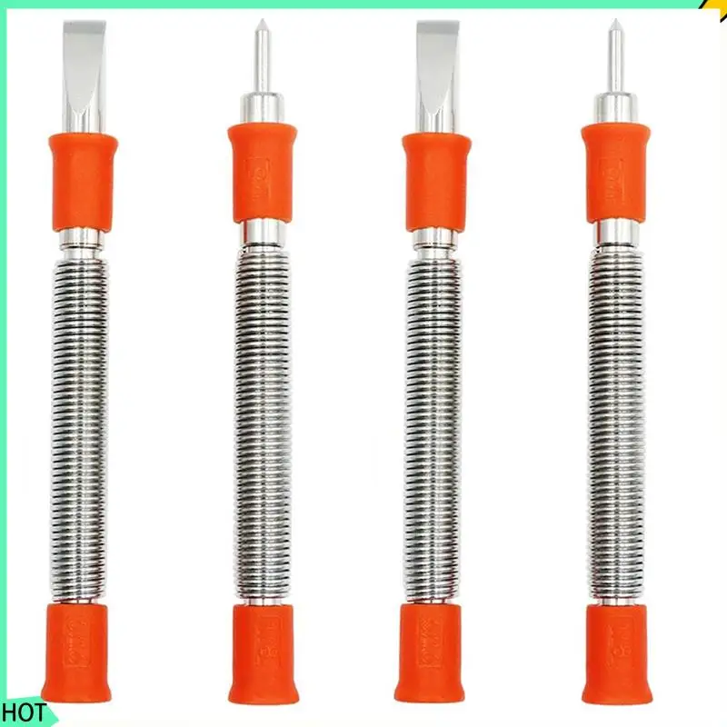 

AWAH 4Pcs Spring Tool Set 5/16-Inch Chisel And 1/8-Inch Center Punch Set, Spring Loaded Rivet Removal Set For Wood