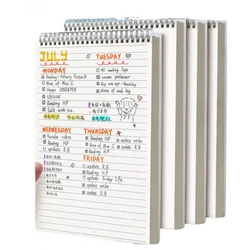 Flip up notebook A5 B5 A4 horizontal line inner page 160 pages