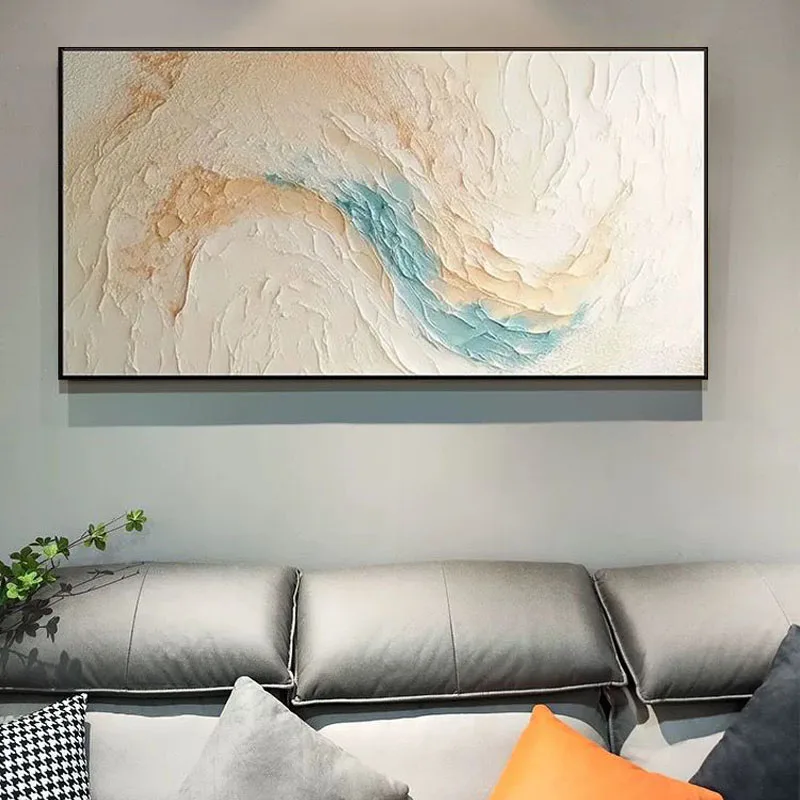 

Чистая ручная картина маслом, абстрактная 3D текстурная картина, украшение для гостиной, дома, спальни, столовой, дивана, фоновое украшение