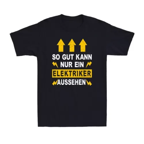 Ausbildung Elektriker Geschenk Job Arbeit Strom Shirt Men's T-Shirt ElectricianAnime Graphic T-shirts for Men Clothing Women Tee