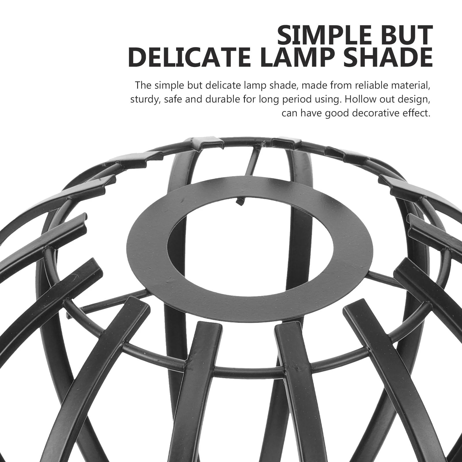 

Hollowed Iron Geometric Pendant Light Shade Modern Ceiling Lamp Cover For Home Tea Shop Decor Bulb Guard Cage Replacement