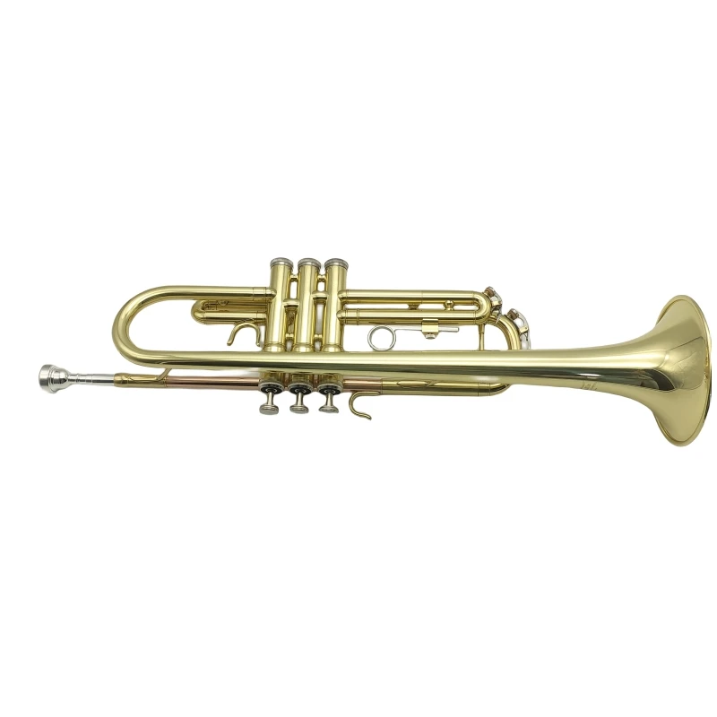 

Factory Wholesale Bb Gold Lacquer Trumpet With Cheap Price