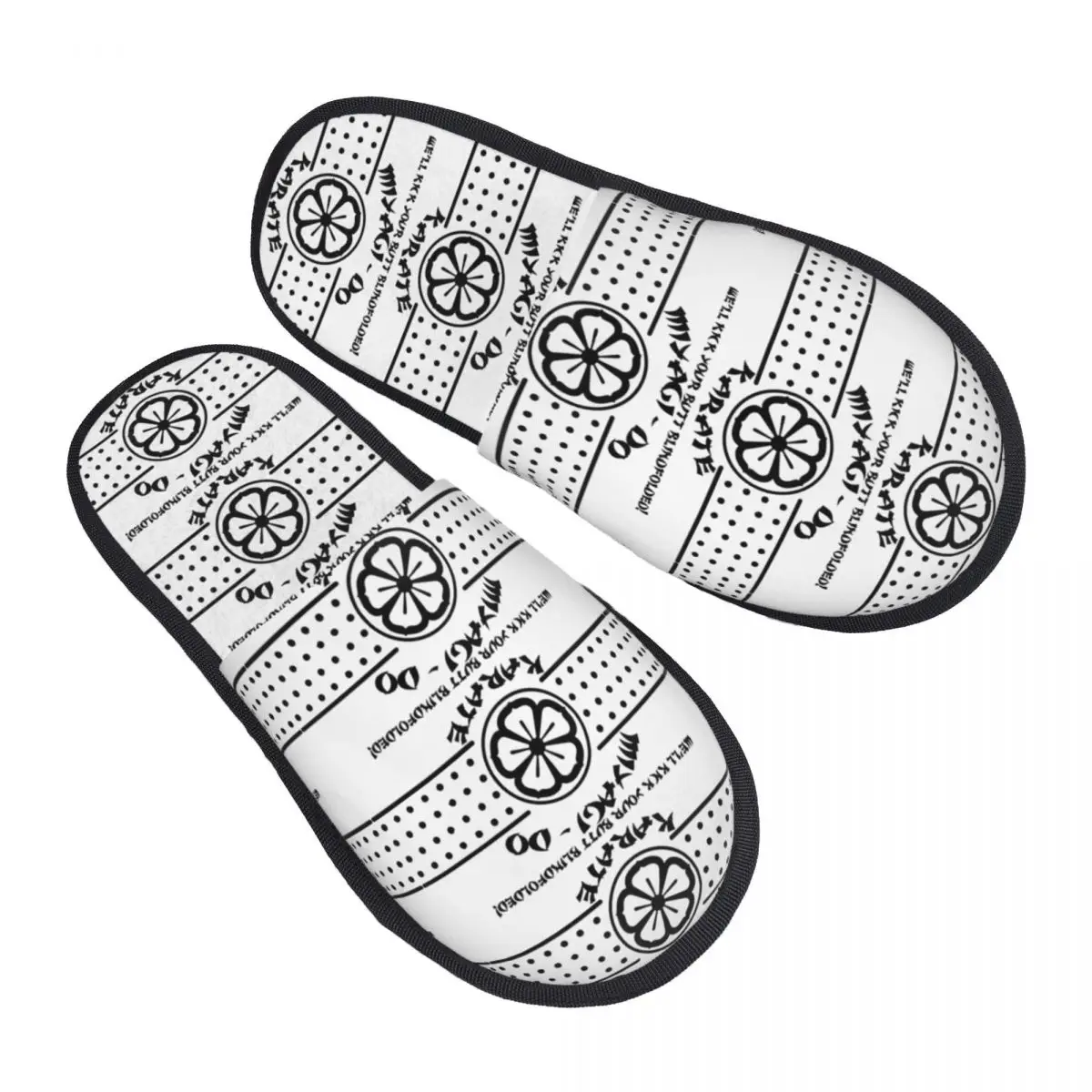 

Winter House Slippers 80s Movie Film Judo Dojo Accessories Household Fur Slides Slippers Bedroom Miyagi-Do Cozy Anti-skid Slides