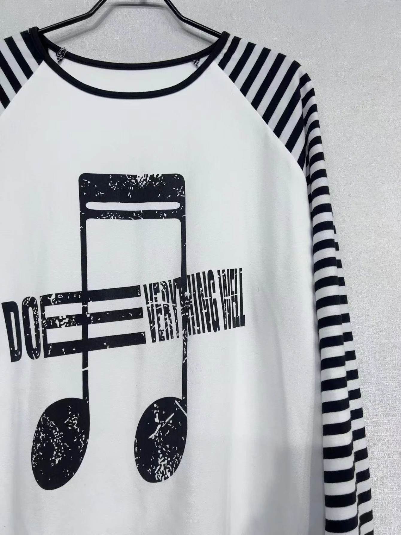 Y2k Emo Women Streetwear Music Note Graphic Acubi T-shirt Tops Long Sleeve Aesthetics Harajuku Goth Grunge 2000s Alt Clothes view 6