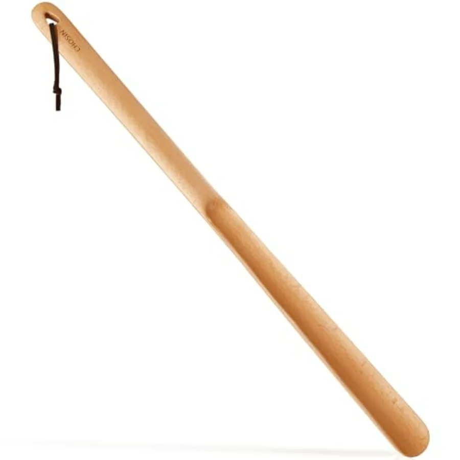 

CHOSIN Shoe Horn Long Handle for Seniors, 24" Long Shoehorn Wooden for Boot, Durable Shoe Spoon for Seniors Women Men Gifts