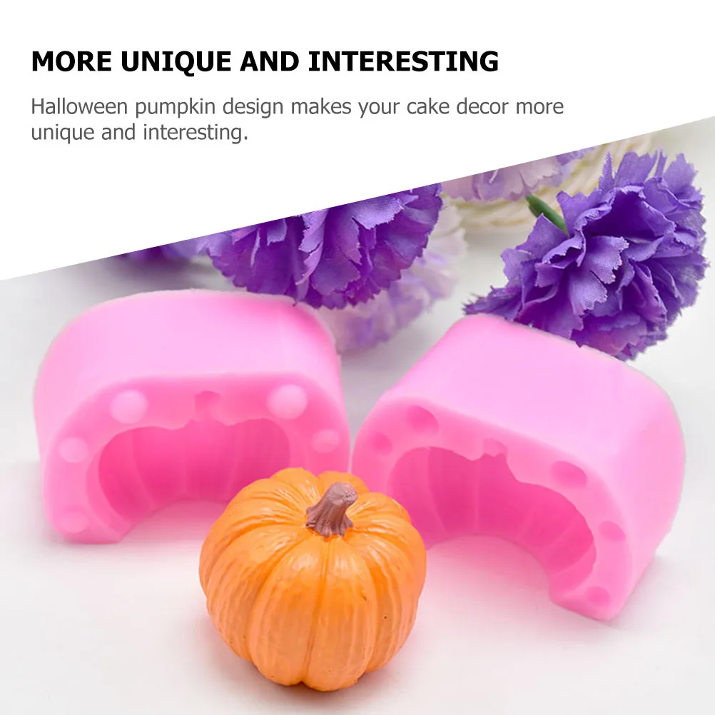 

6Pcs Halloween Silicone Pumpkin Mold Cake Baking Tool 3D Pumpkin Design Baking Supplies Halloween Molds Cake Mold