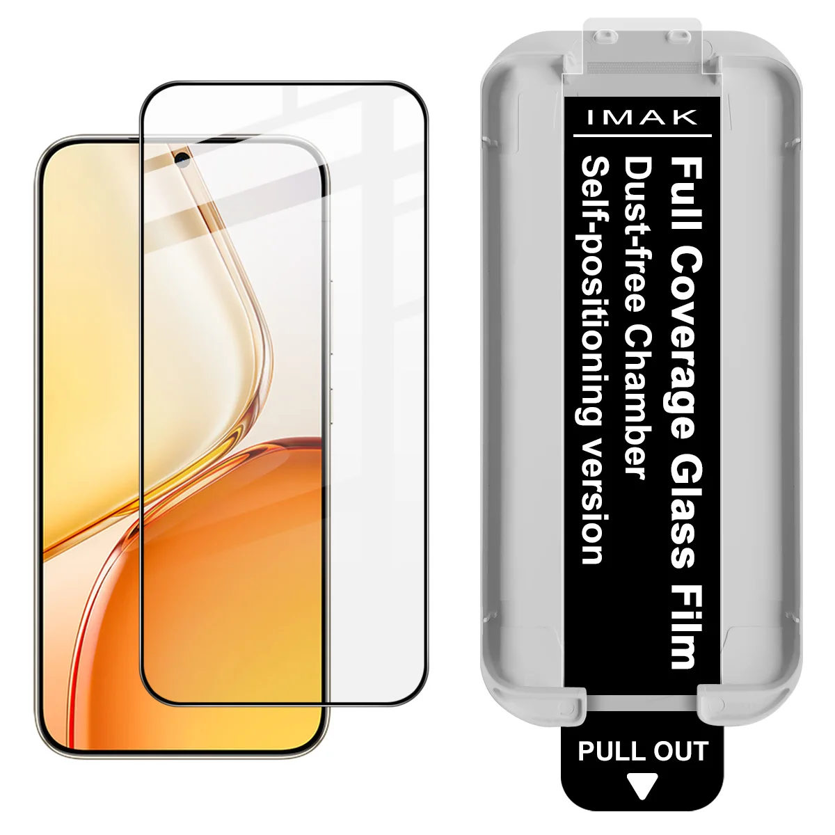 Tempered Glass for  Honor X80 Pro Max 5G IMAK Pro+ Dust-free Chamber Locator Film Support Fingerprint FM0006