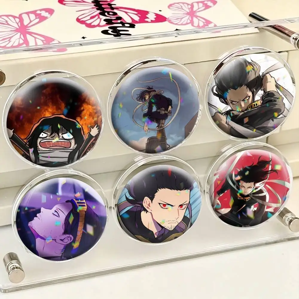 Anime Cartoon Eraser Head  25 32 44 58 75mm Badges Personalized Round Brooches Pins Accessory Gift