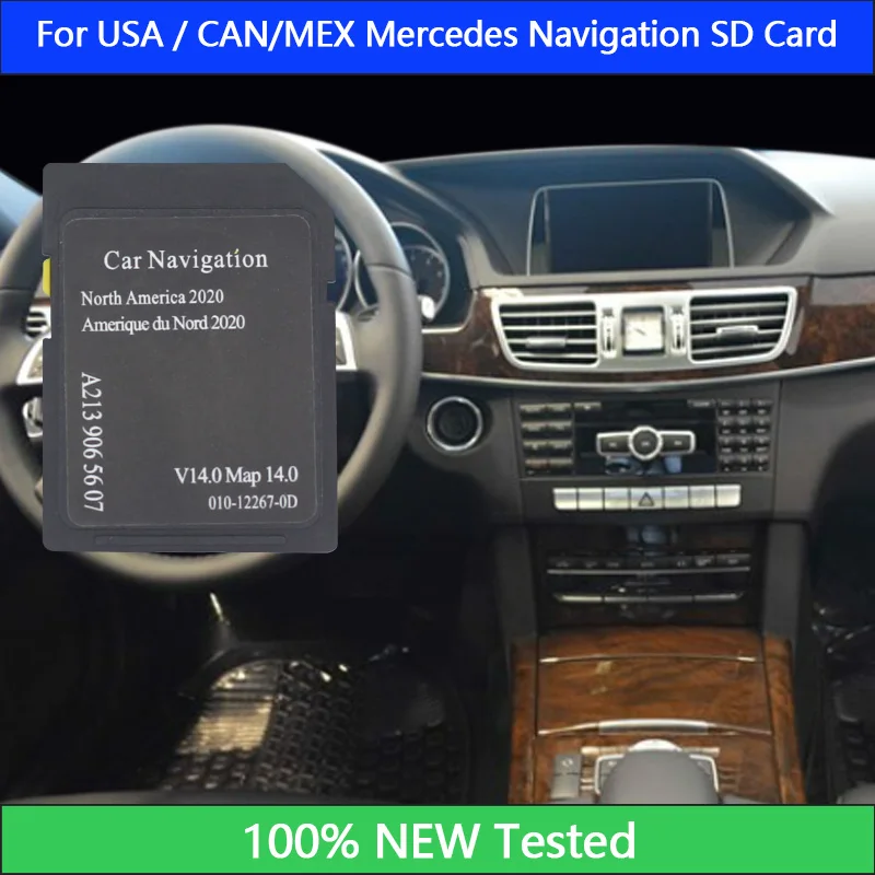 FOR MERCEDES A213 GARM/PILOT Navigation Map SD Card Version 14.0 Navigation Card USA/Canada/Mexico/Car GPS Navigator Map SD Card