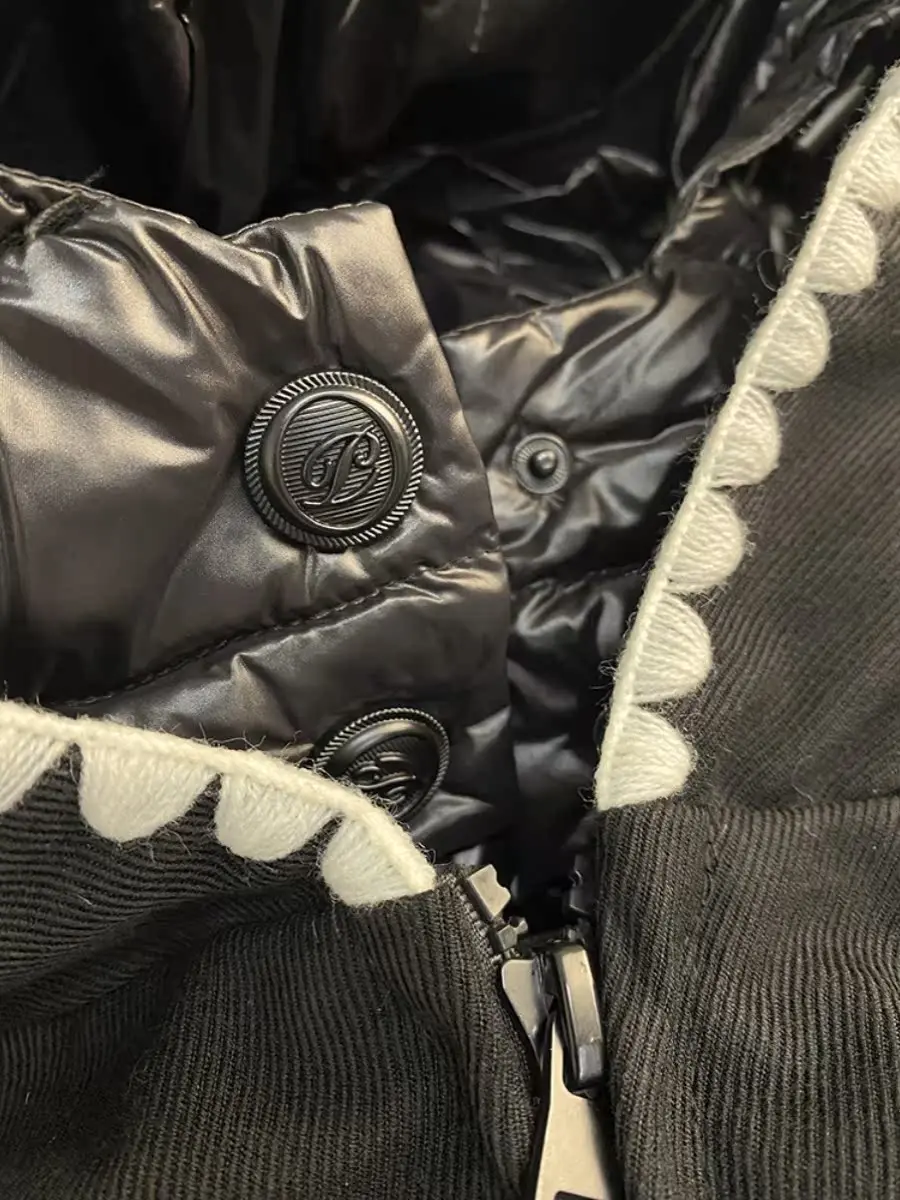 Winter 2023 Thiened White Du down Snowboard Jaet Women's High-End Sensation Color Blo Coat Long Sve Hooded Regular...