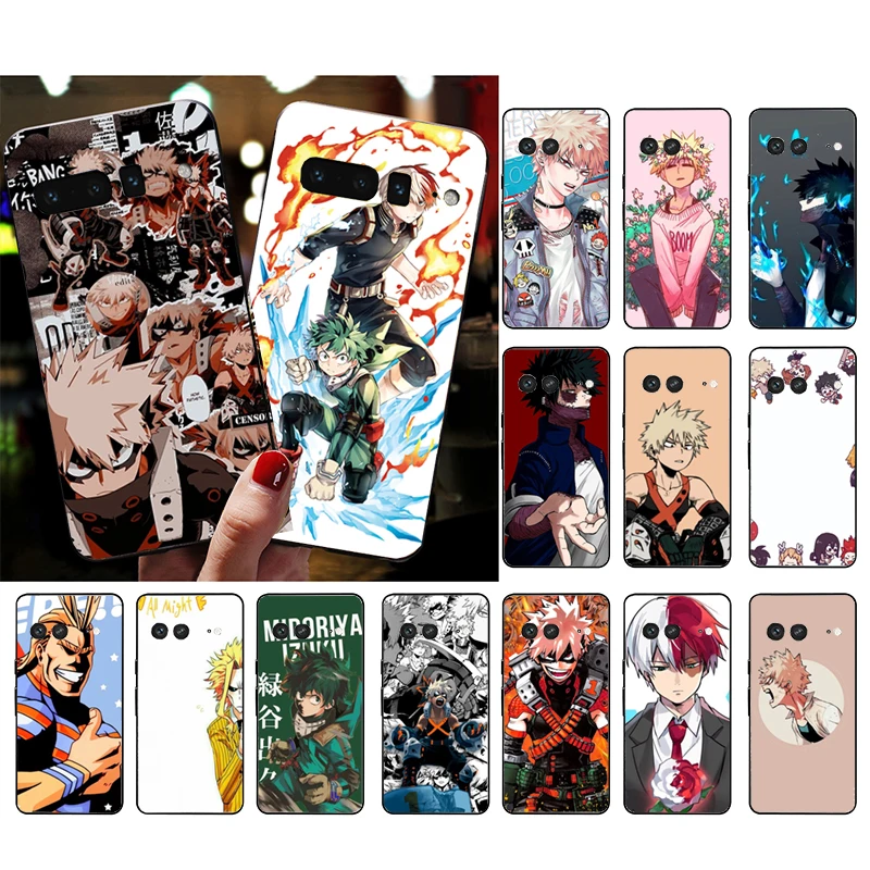 Phone Case For Google Pixel 10 9 Pro XL 9A 8 7 6 Pro Pixel 8A 7A 6A Pixel 8 7 6 5 Anime My Hero Academia deku bakugou Boku