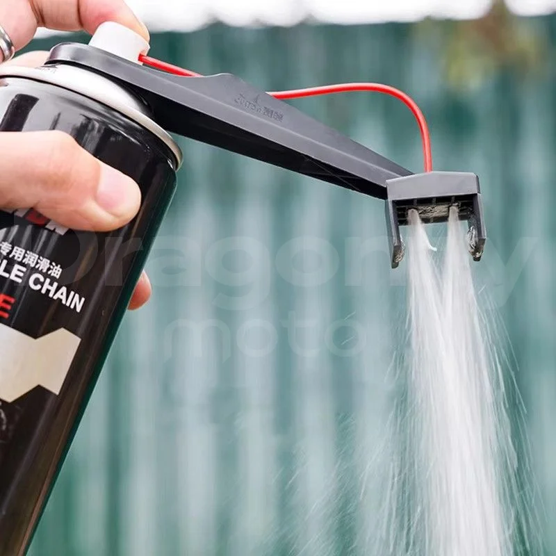 Motorrad Kette Öler Spray Getriebe Chain-Free Kette Wachs Kette Reiniger Befestigung Motorrad Kette Lube Öler Werkzeug für Motorrad