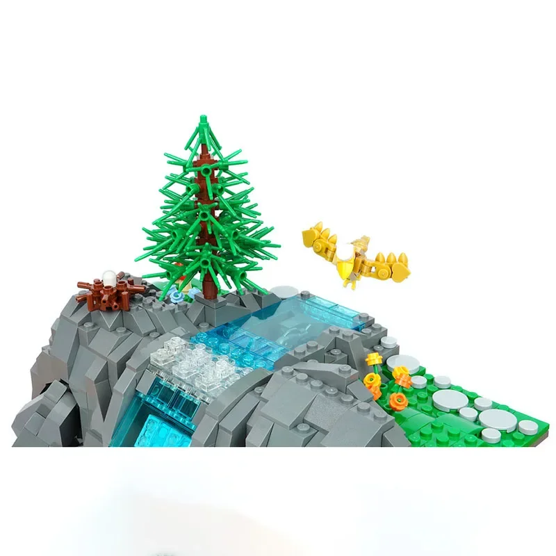 Moc building block building model functional waterfall technology modular building block holiday gift children's toy DIY set