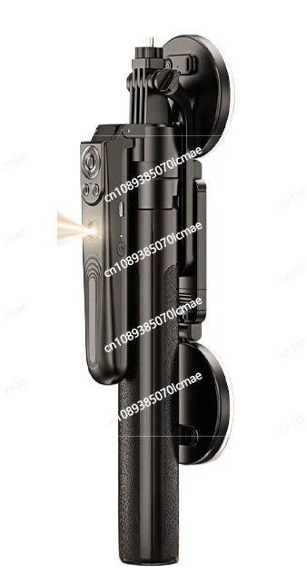 Fully Automatic Rotating Travel Tripod, Photo Vlog Shooting, Mobile Phone, Live broadcast, Anti-Shake Stabilizer, Fill Light