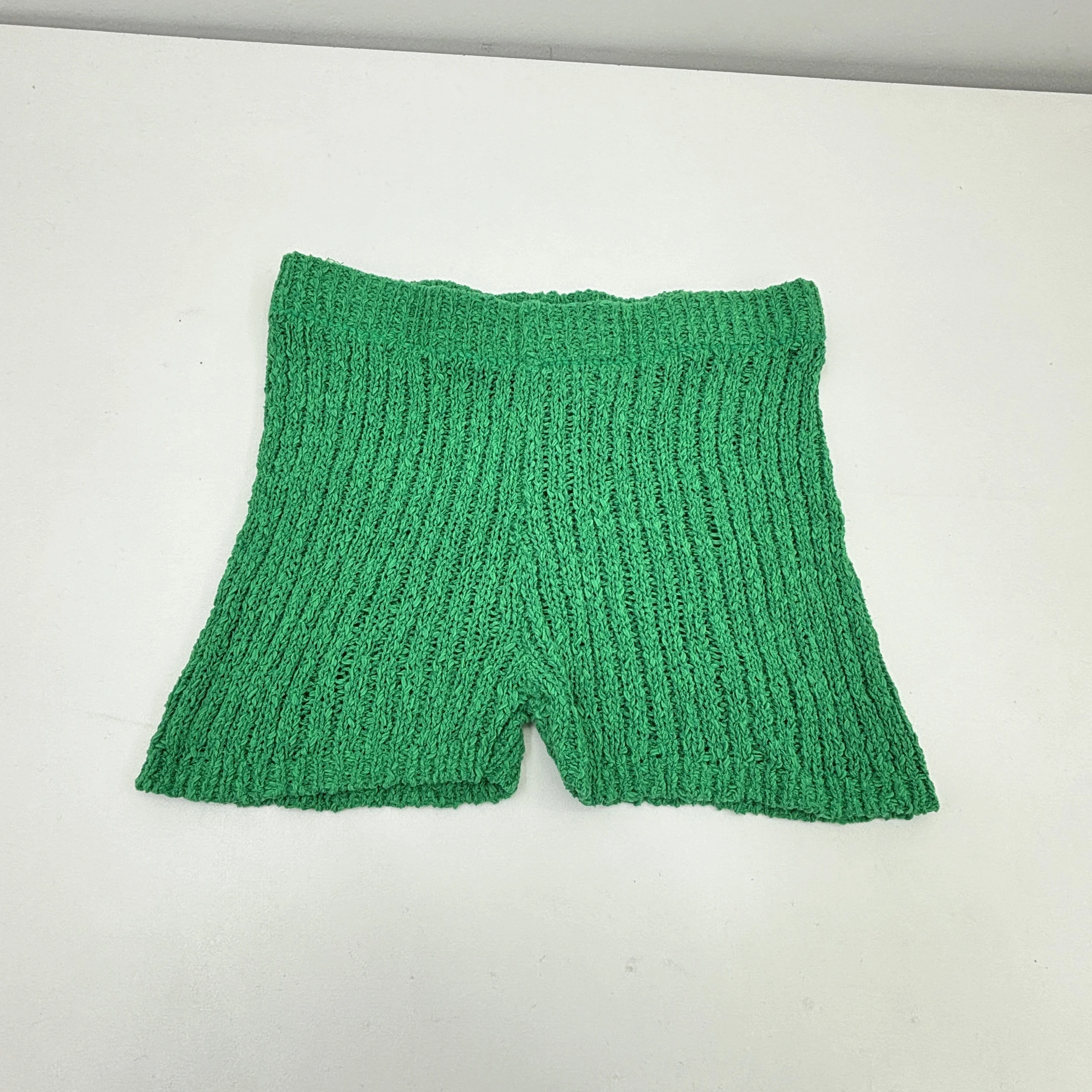 Zomerse gevoel gebreide comfortbroek met rechte pijpen, polyestervezel 00%, casual broek voor dames