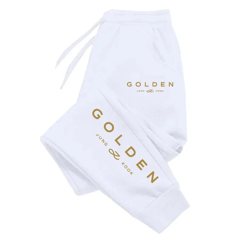 K-Pop Sweatpants للنساء جونغ كوك المشجعين موضة عادية بنطلون بنات أربعة الموسم المنزل في الهواء الطلق مريحة لينة سراويل للجري #2