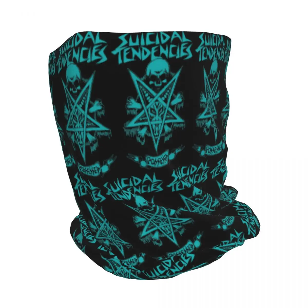 Rock Music Suicidal Tendencies Band Bandana Neck Gaiter Magic Scarf Multi-use Balaclava Beanies Hat for Unisex Adult Windproof view 3