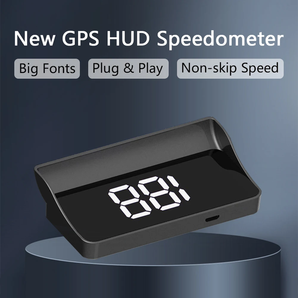 KM/H HUD GPS Head Up Display Speedometer Odometer Car Digital Speed Suitable for all cars, buses, trucks, bikes, scooters...