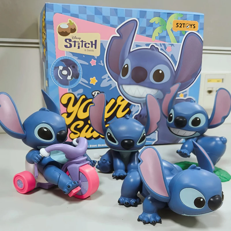 100% genuíno 52 brinquedos disney bonito ponto por meu lado série caixa misteriosa moda caixa cega kawai relógio boneca móvel brinquedos da moda