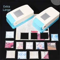Máquina de estampado de sellos hecha a mano, punzón de borde de sellos artesanal de corte Rectangular en relieve con forma de sello Extra grande