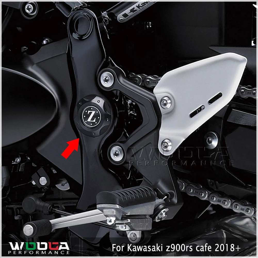 WOOGA Frame Hole Caps Frame Clips Covers For 2018-2022 Kawasaki z900rs cafe Motorcycle Accessories CNC Aluminum Z900 RS CAFE