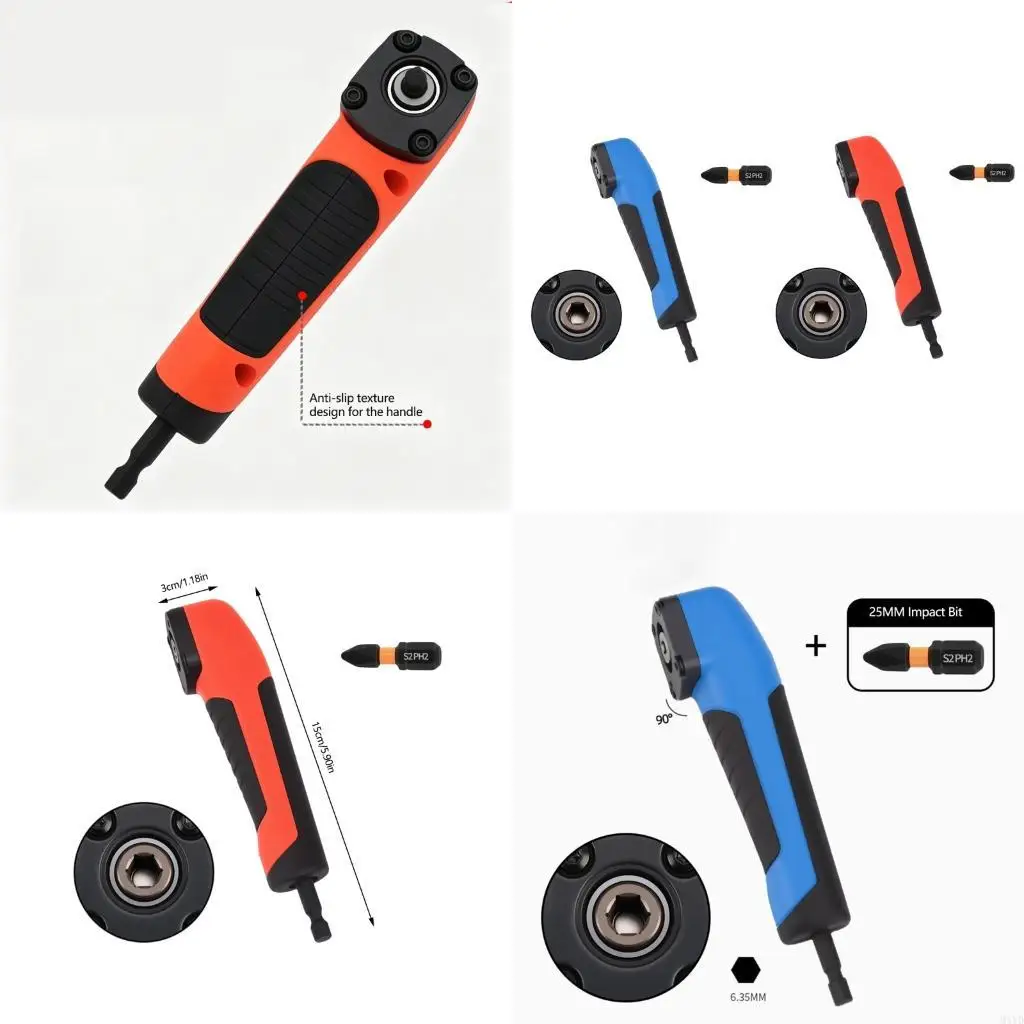 Small Angled Drill Bit Extension Works With Various Battery propelled Machines And equipment M4YD