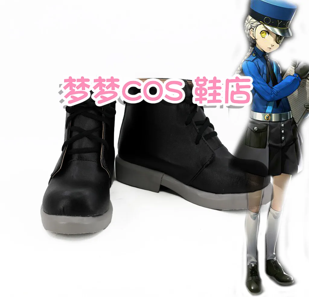 Zapatos de Cosplay de Anime P5 Caroline, botas de Caroline y Justine, accesorios para disfraces de fiesta, botas de Cosplay