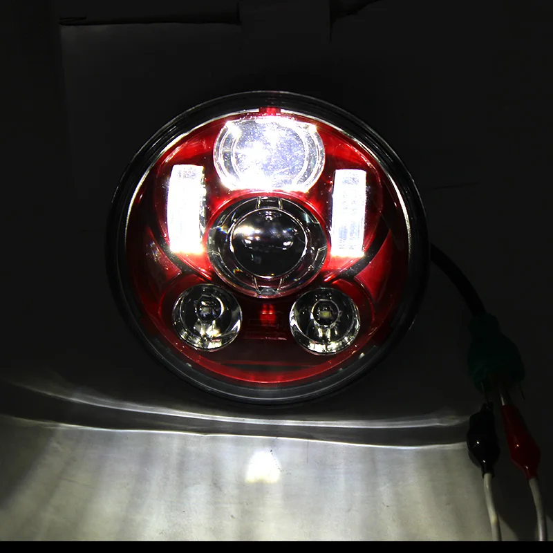 5-3/4 5.75 بوصة LED المصباح ل هارلي دينا ستريت بوب سوبر واسعة الإنزلاق منخفضة رايدر ليلة قضيب قطار سوفتيل سبورتستر الحديد 883 #2