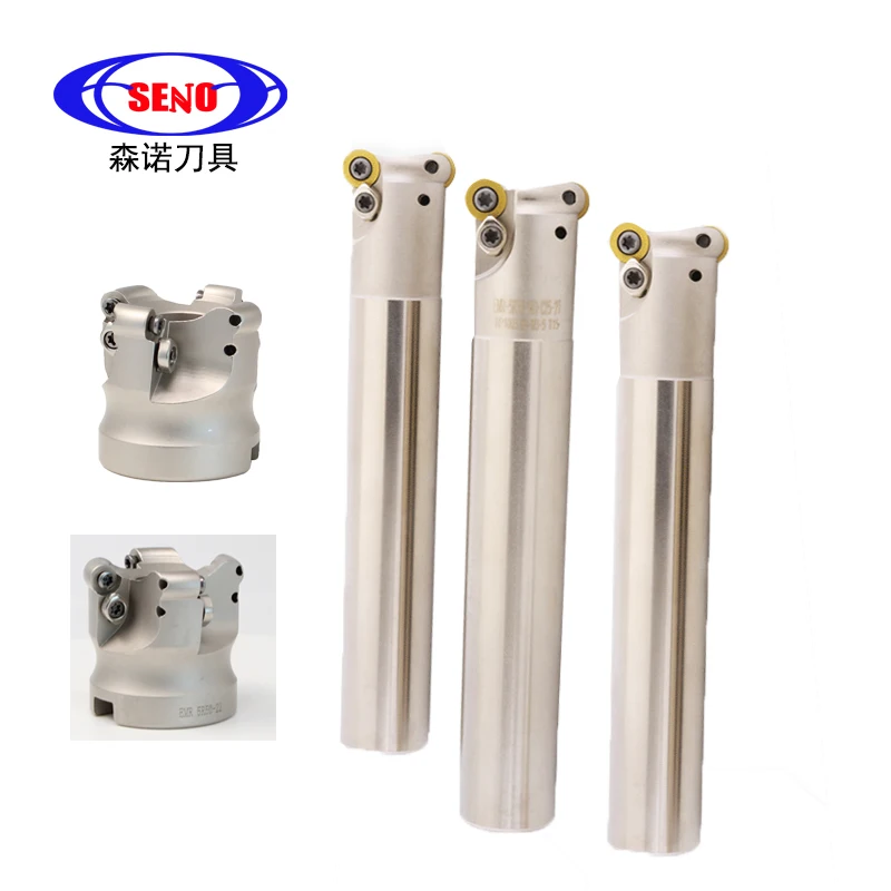 SENO EMR C12 C10 C16 C20 C32 4R 5R 130mm-300mm Milling Cutter Shank Carbide Insert RPMW1003 Cutting Round Nose Milling Cutter